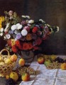 Flores y frutas Claude Monet